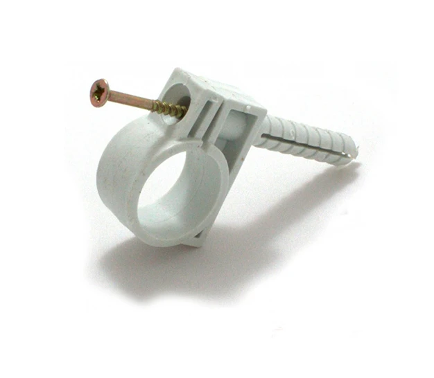 Обойма для труб і кабелю D25-27 мм з ударним шурупом (25 шт) 220 ТМ