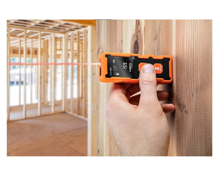 Далекомір лазерний Neo Tools 0.05–20м, ±2мм Orange (75-202) фото 3