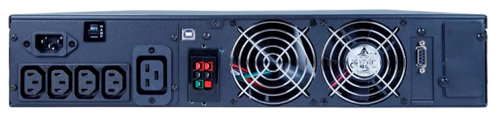 ДБЖ Powercom 2000VA PF=1 online RS232 USB 4 IEC LCD (MRT2000IEC) фото 3