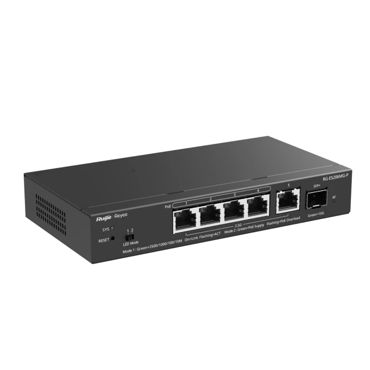 Комутатор Ruijie Reyee RG-ES206MG-P (RG-ES206MG-P) фото 3