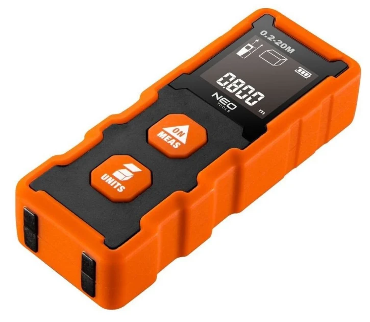 Далекомір лазерний Neo Tools 0.05–20м, ±2мм Orange (75-202)