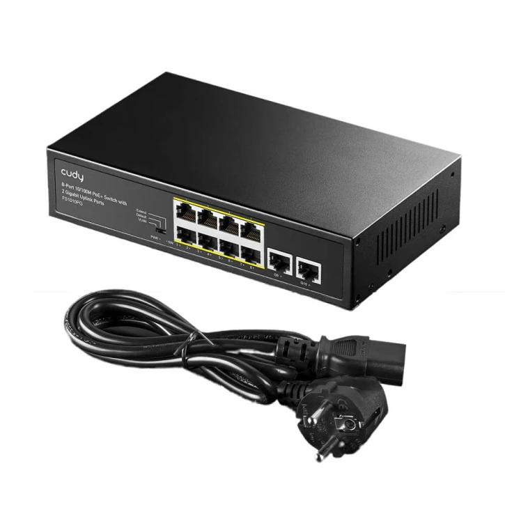 Комутатор Cudy FS1010PG Black (73-00522) фото 4