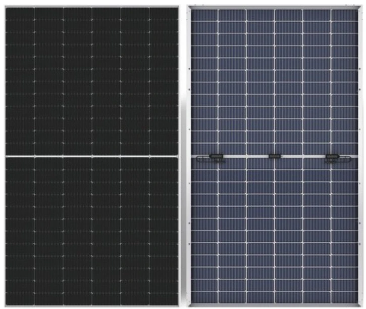 Сонячна панель двостороння LogicPower Longi Solar Half-Cell 580W (30 профіль, TOPCon N-type Bi-facial) (30099)