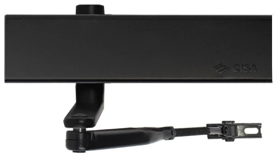 Доводчик дверний Cisa C1610.03.0.90 Professional Plus2 BC STD до 80 кг FIRE чорний (37912) фото 2
