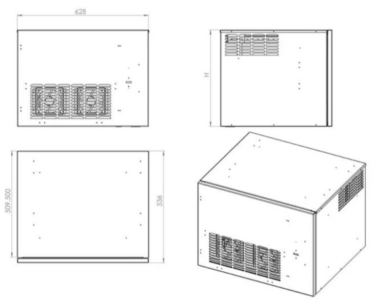 Шафа навісна CSV 15U-450 сіра (15U450GC) фото 6