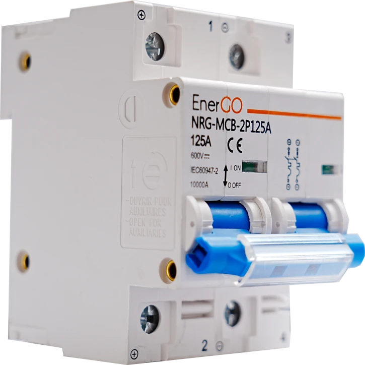 Автоматичний вимикач EnerGo NRG-MCB-2P125A White фото 3