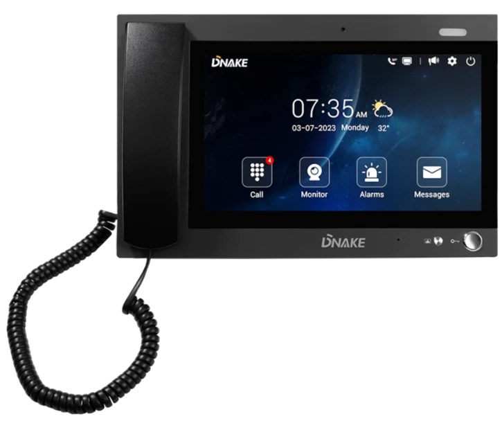 IP-відеодомофон Dnake 902С-А Black (00-00009448)