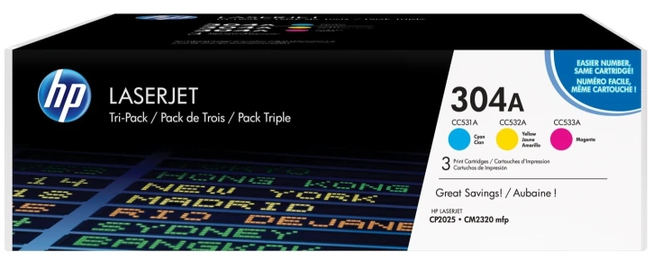 Картридж HP CLJ 304A 2,8K (CP2025/CM2320) Cyan/Magenta/Yellow (CF372AM)