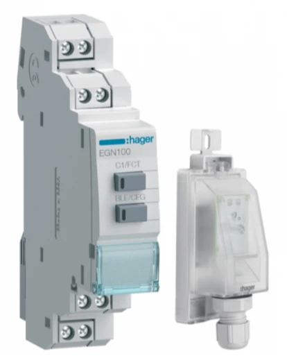 Реле времени Hager EGK100 (с датчиком EEN003) White