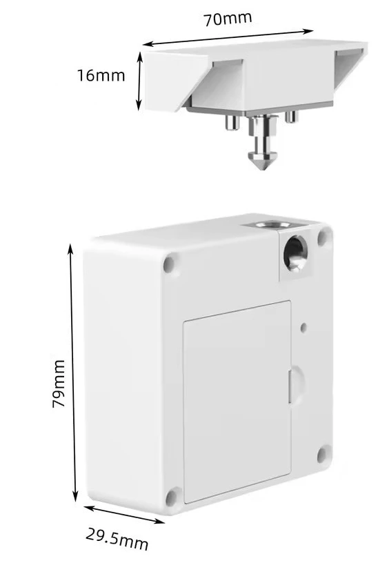 Мебельный RFID замок SEVEN Lock SL-7733B White (SL7733w) фото 4