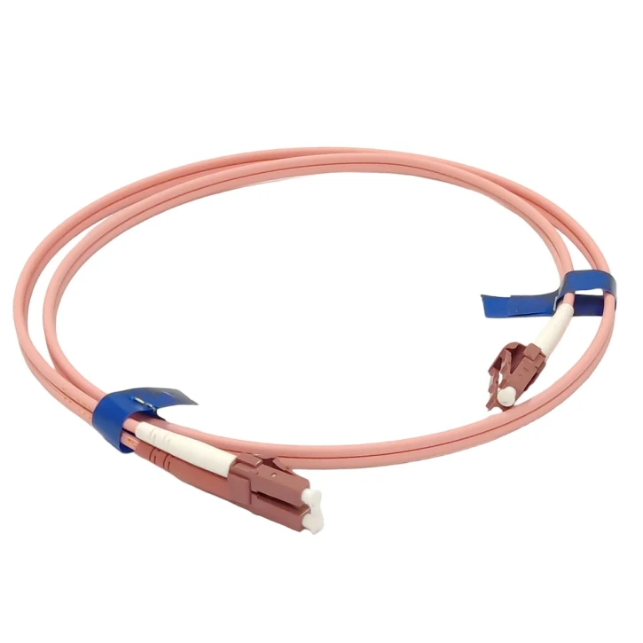 Патч-корд оптический CMS LC/UPC-LC/UPC MM (G50-OM4) 15m Duplex (UPC-15LCLC(OM4)D(ON))