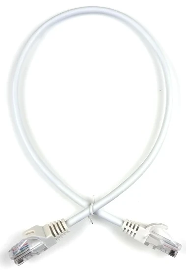 Патч-корд E-server UTP Cat.5e 0.5м (CAT.5E UTP CORD-0.5M-WHITE)