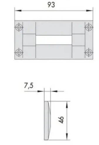 Обратная планка Cisa 06062.00 к замкам серии 14010, 14020 (12695) фото 2