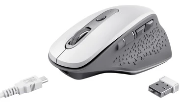 Мышь беспроводная Trust Ozaa Rechargeable White (24035) фото 4