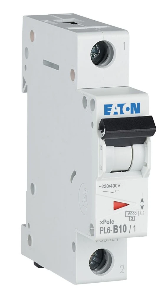 Автоматичний вимикач Eaton PL6-B10/1 (1P, В, 10 А, 6 кА) White (286519) фото 3