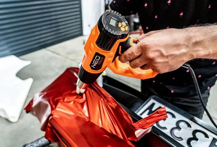 Фен будівельний Neo Tools 2000Вт 70-600°C Orange (04-710) фото 7