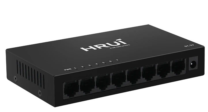Комутатор HongRui HR-SWG0080-M 8-ми портовий фото 3