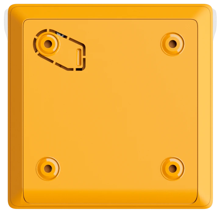 Бездротова програмована кнопка з механізмом скидання Ajax ManualCallPoint Jeweller Yellow (87651.171.NC1) фото 3