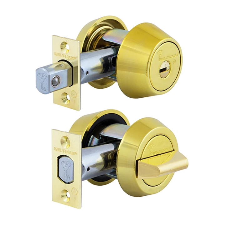 Замок врізний MUL-T-LOCK 1-WAY DEAD_BOLT HERCULAR SHINY_BRASS UNIV BS60/70мм Mul-T-Lock 11784 фото 2
