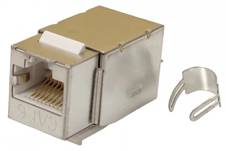 Модуль EPNew KeyStone RJ45 FTP, кат. 6, 110, Slim, W - 17.3 мм (6KTVM-F0TIN)