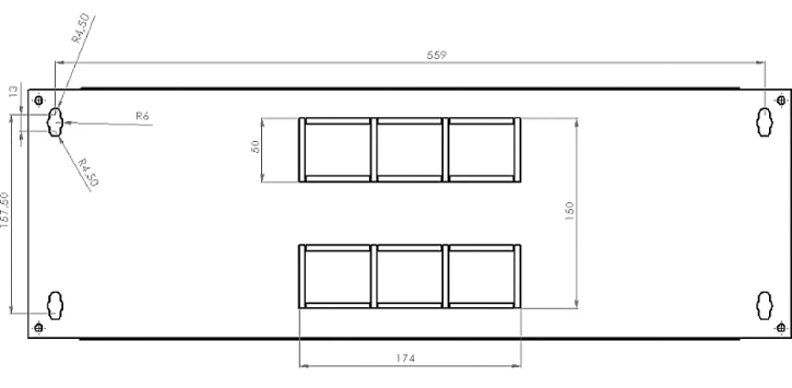 Шафа настінна CMS 4U, 600x400x284 мм L-type (UA-MGSW1L44B) фото 3