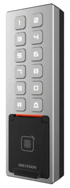 Термінал контролю доступу Hikvision DS-K1T805MBFWX Gray (99-00014933)