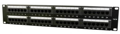 Патч-панель Cablexpert 19" 48xRJ-45 UTP cat.5е (NPP-C548CM-001)