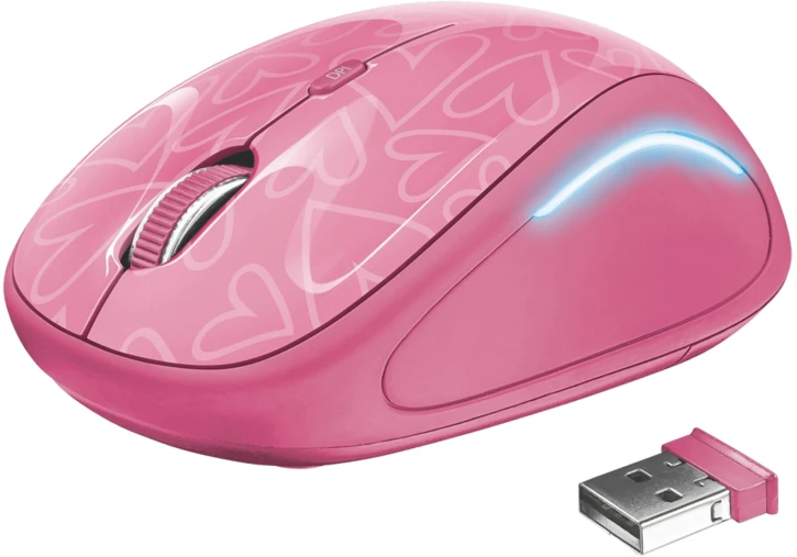 Миша бездротова Trust Yvi Fx Wireless Pink (22336)
