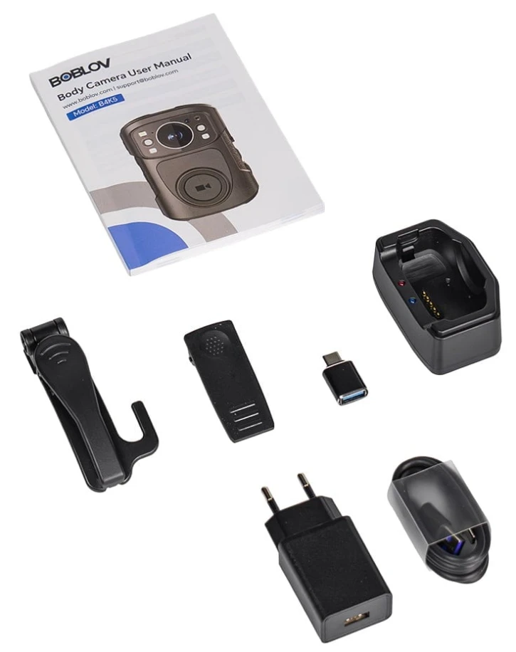 Нагрудний відеореєстратор Boblov B4K5 фото 15