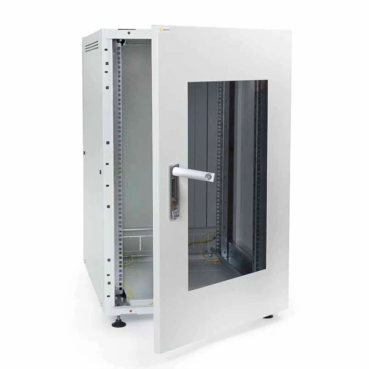 Шафа настінна IPCOM С-24U-06-08-ДС-ПГ-1-7035 сіра фото 2