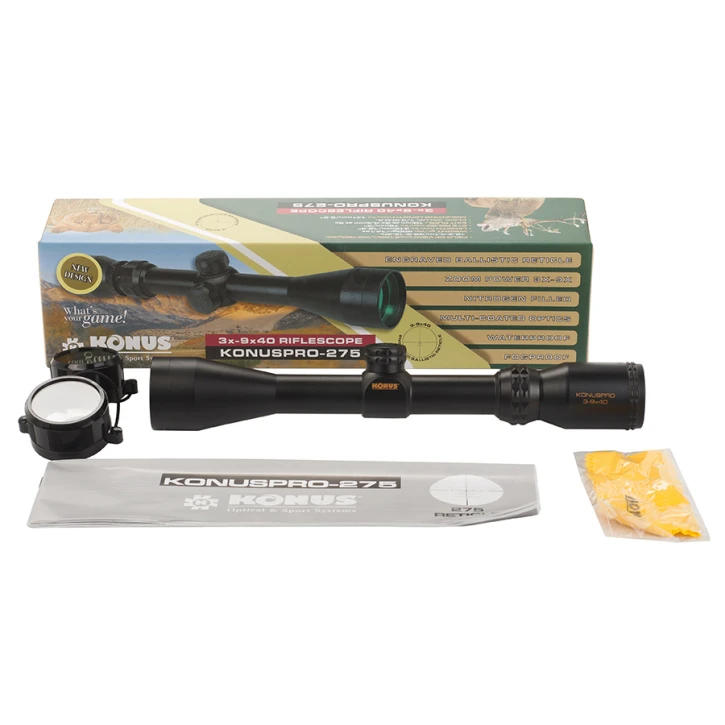 Оптичний приціл Konus KONUSPRO-275 3-9x40 Black (7278) фото 4