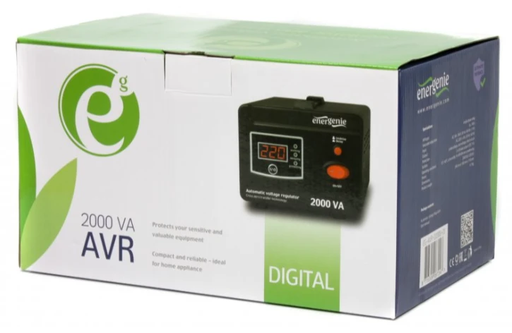 Стабилизатор напряжения EnerGenie EG-AVR-D2000-01 фото 3