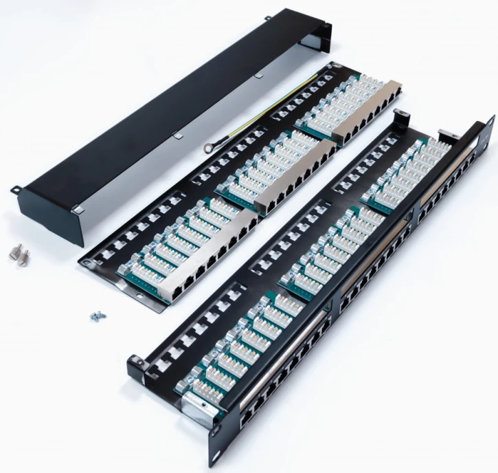 Патч-панель LW 48xRJ-45 STP, Cat.5e, 1U, 19", Dual type (LW-PP6A-10-C5E) фото 3