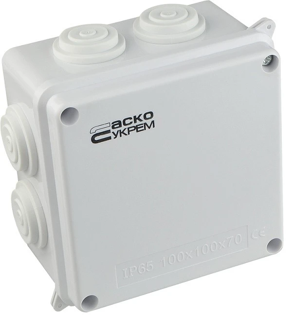 Коробка розподільна Аско-Укрем TY-RA 100x100x70 (A0150170004) фото 2