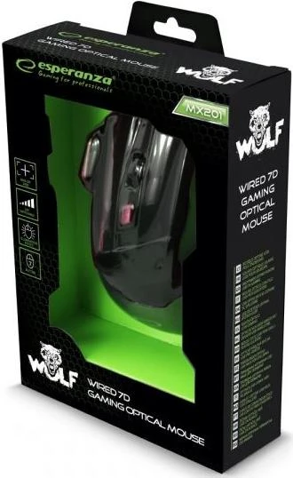 Миша Esperanza Titanum Mouse MX201 WOLF Red (EGM201R) фото 4
