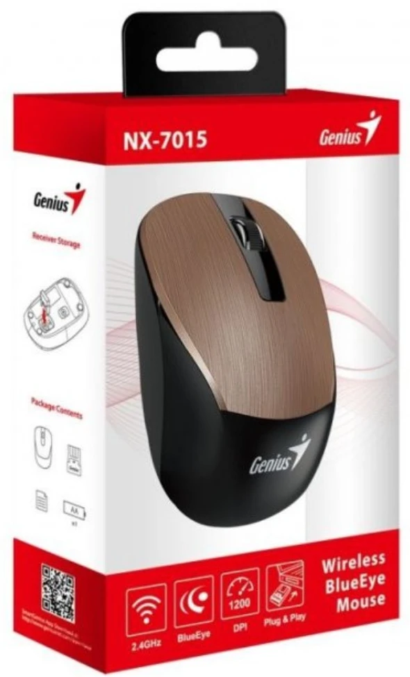 Миша бездротова Genius NX-7015 Brown (31030019403) фото 3
