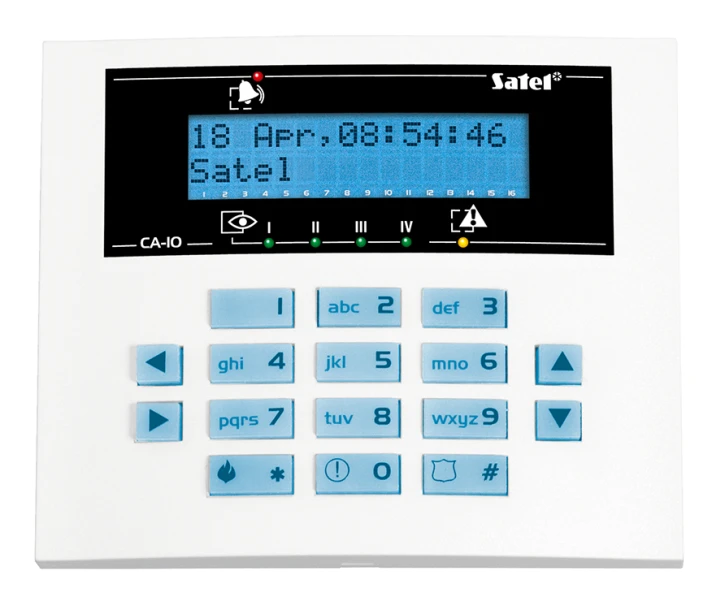 Провідна світлодіодна клавіатура Satel СА-10 КLCD-S фото 4