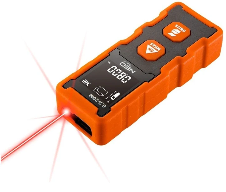 Далекомір лазерний Neo Tools 0.05–20м, ±2мм Orange (75-202) фото 2