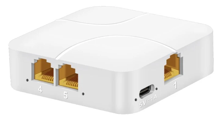 Мережевий розгалужувач GreenVision GV-05GE (30641)