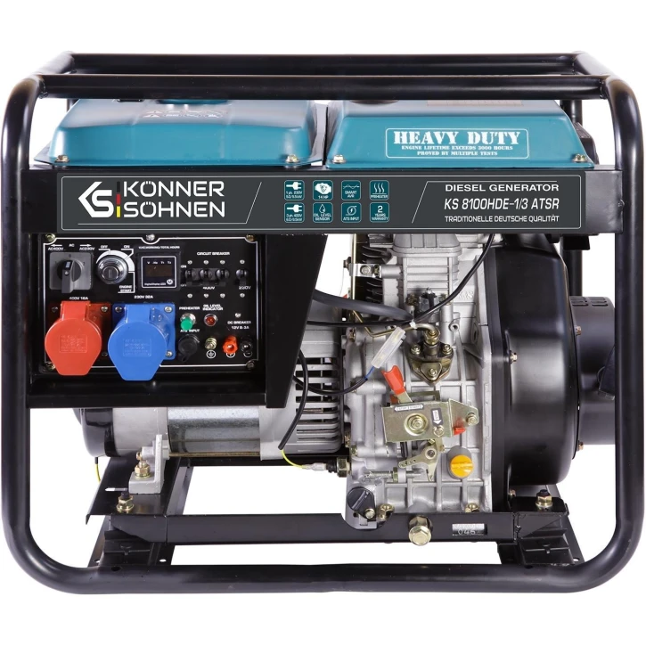 Генератор дизельный Könner & Söhnen KS 8100HDE-1/3 ATSR (EURO V) (KS8100HDE-1/3ATSR)