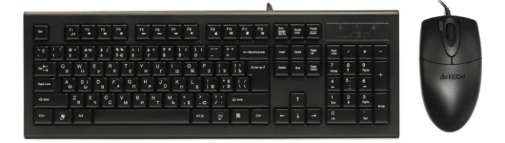 Комплект дротовий клавіатура + миша A4Tech KR-8520D Black