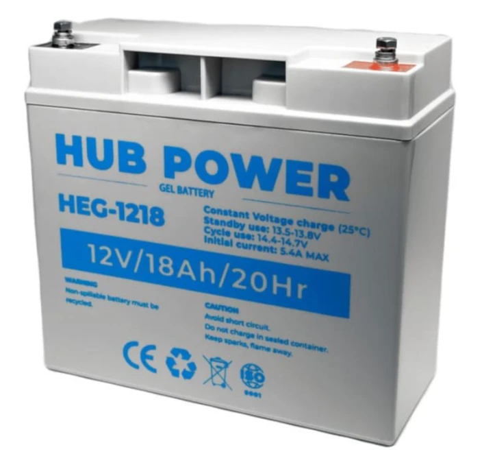 Акумулятор Hub Power HEG-1218 гелевий 12В 18 Аг