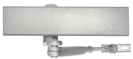 Доводчик дверний Cisa C1610.05.0.97 Professional Plus2 BC STD до 120 кг FIRE сірий (37921) фото 2