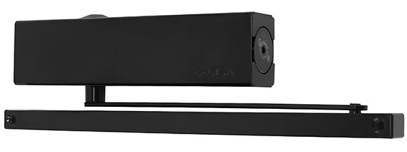 Доводчик дверний Cisa D5210.03.0.44 BC SLD HO з фіксацією до 80 кг чорний (39994)