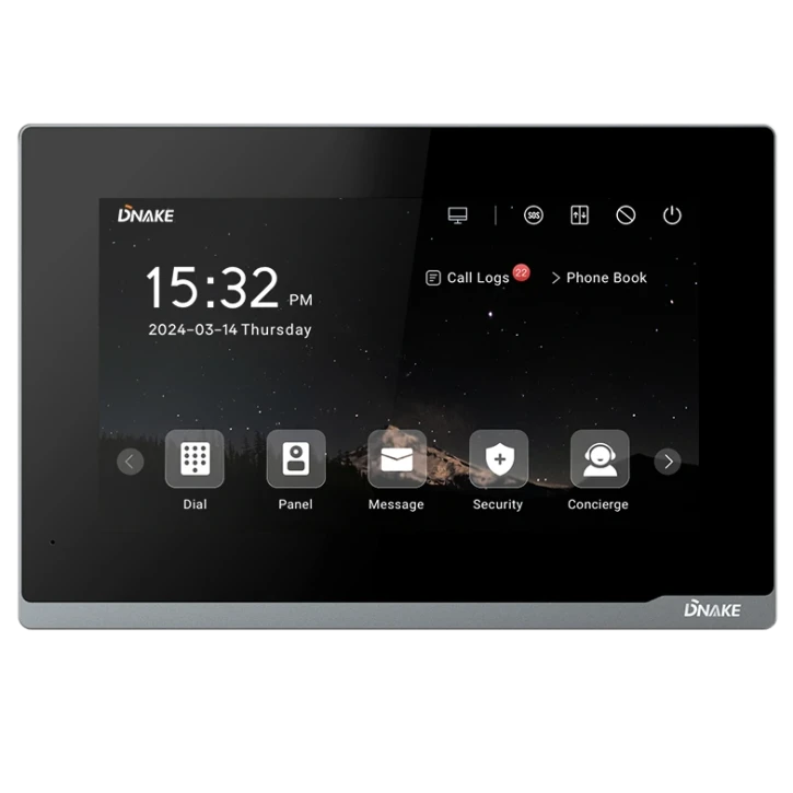 IP-відеодомофон Dnake E217W з Wi-fi Black (00-00009445) фото 2