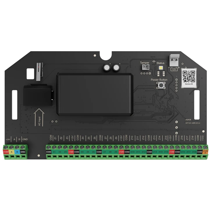 Дротовий модуль для інтеграції до 18 сторонніх пристроїв Ajax Superior MultiTransmitter Fibra (without casing) (123264.304.NC)