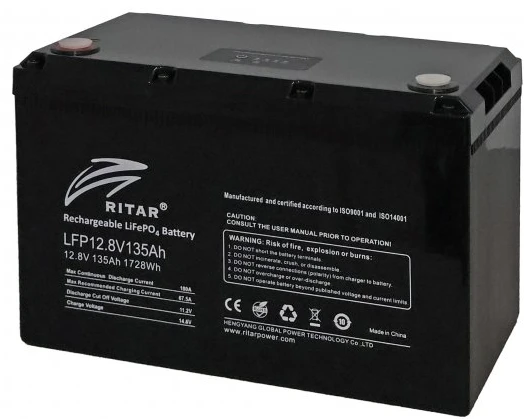 Акумулятор Ritar LFP12.8V135Ah G2