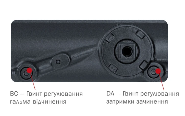Доводчик дверний Ryobi 4550 DS-4550P 1400 мм Anthracite (RY27000027919) фото 4