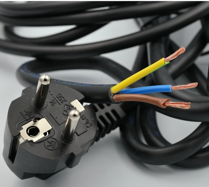 Кабель живлення Kingda С13-CEE 7/7 1 м (CMS-PC6065-0.75-1m) фото 3