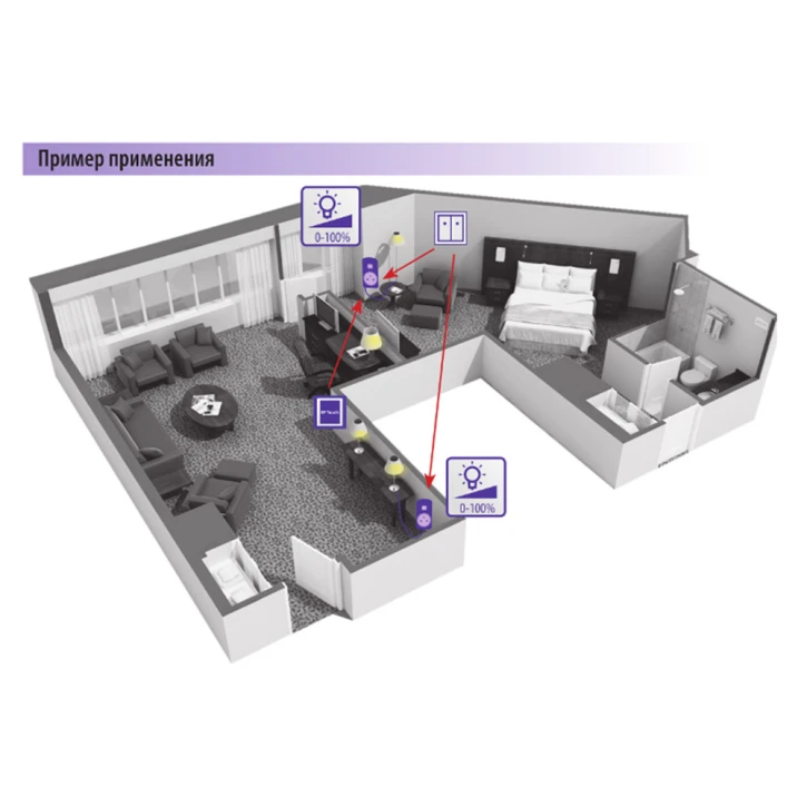 Діммірующая розетка INELS RFDSC-71/S фото 3